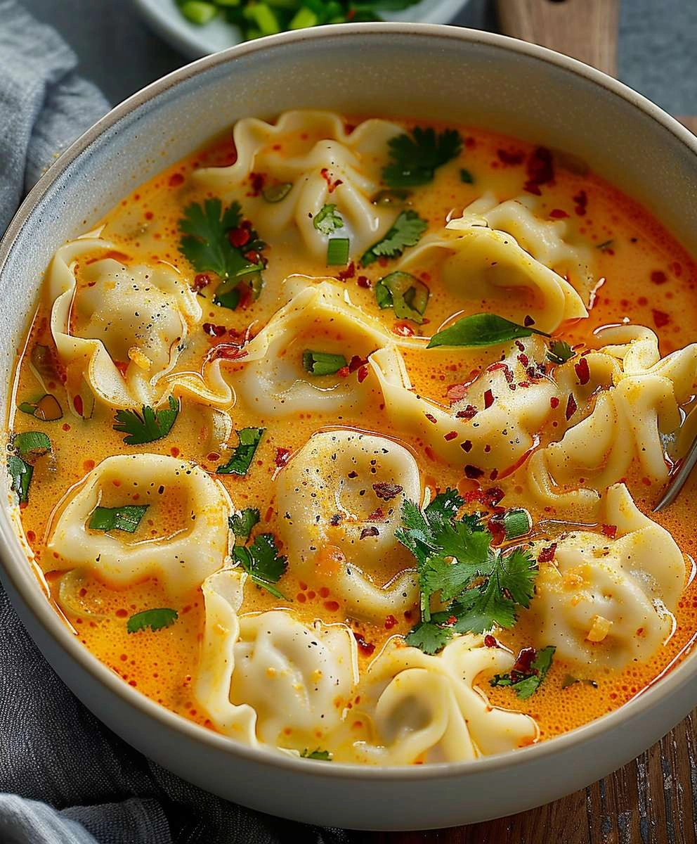 Coconut Curry Dumpling Soup: A Flavorful & Easy Recipe image 3