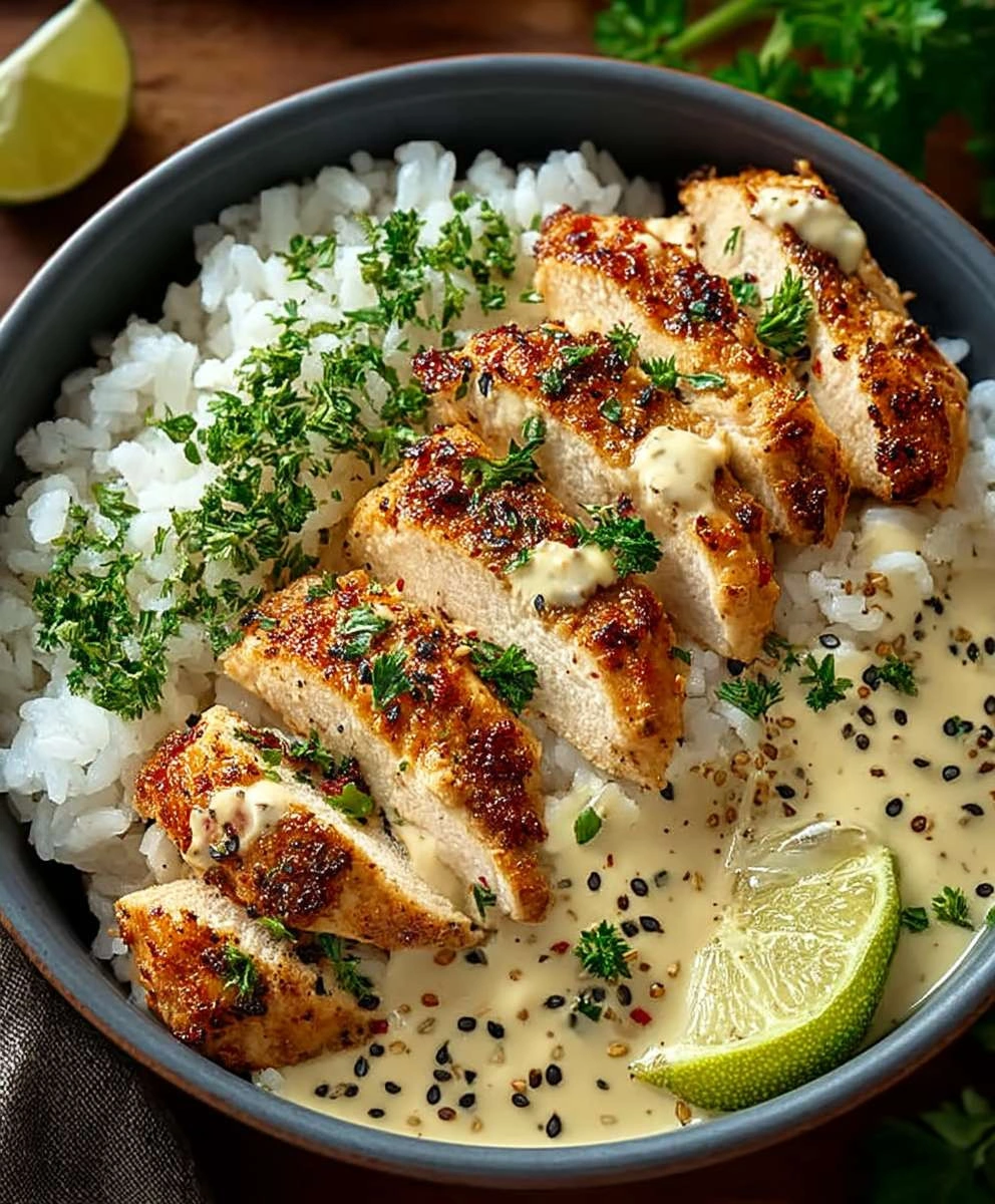 Creamy Garlic Chicken Bowls: Easy Recipe for a Delicious Meal