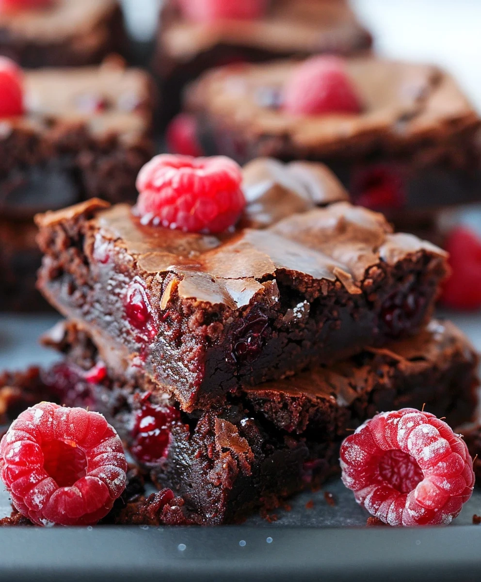 Decadent Raspberry Brownies