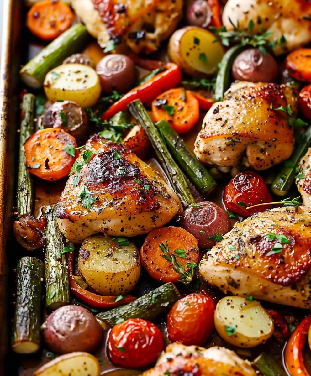 Easy Chicken Sheet Pan Dinner