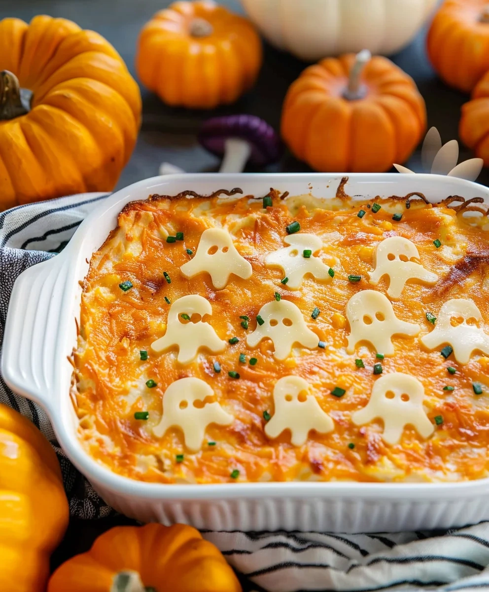 Easy Halloween Buffalo Chicken Dip