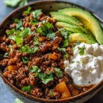 Ground Beef Hot Honey Bowl – Quick & Zesty Weeknight Meal