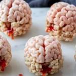 Marshmallow Rice Krispies Halloween Brains