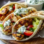 Mediterranean Chicken Gyros With Creamy Feta Tzatziki