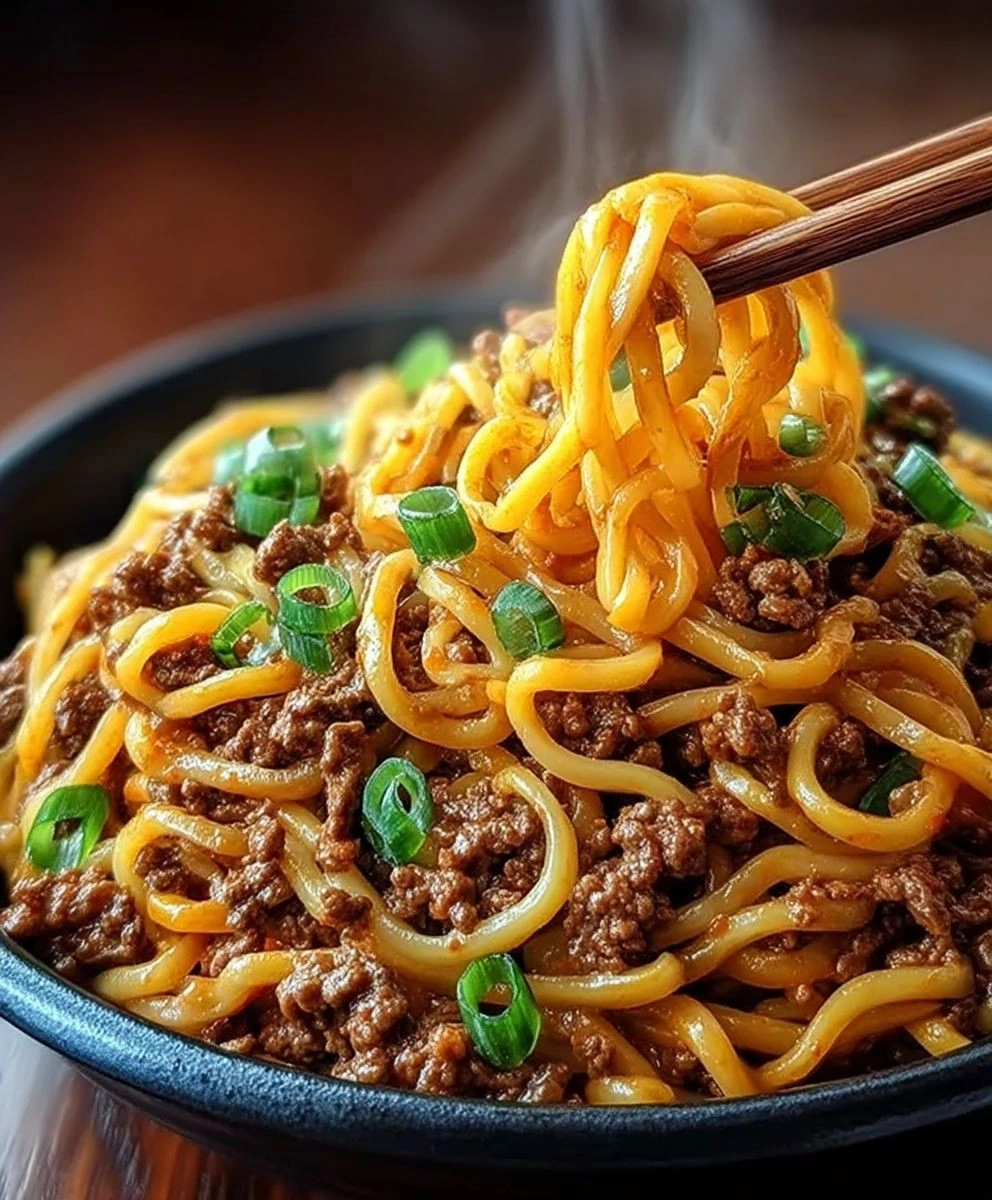 Mongolian Ground Beef Noodles: A Quick & Easy Recipe