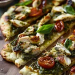 Pesto Chicken Flatbread