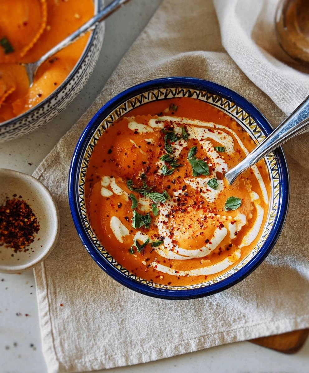 Roasted Red Pepper Ravioli Soup: A Delicious & Easy Recipe image 3