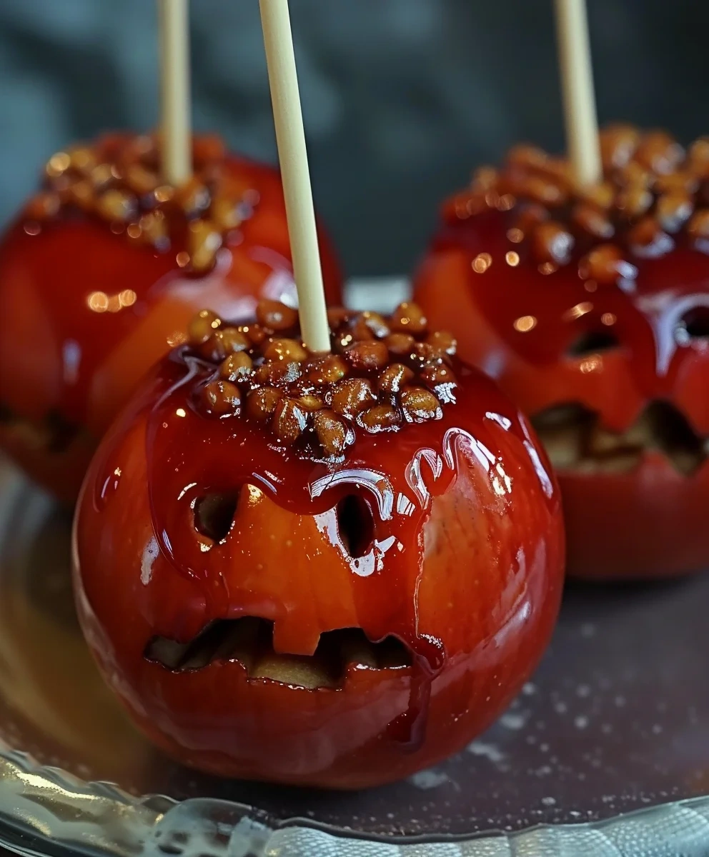 Spooky Candied Apples: Easy Halloween Recipe Fun! image 2