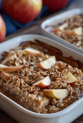 Amish Style Apple and Cinnamon Baked Oatmeal