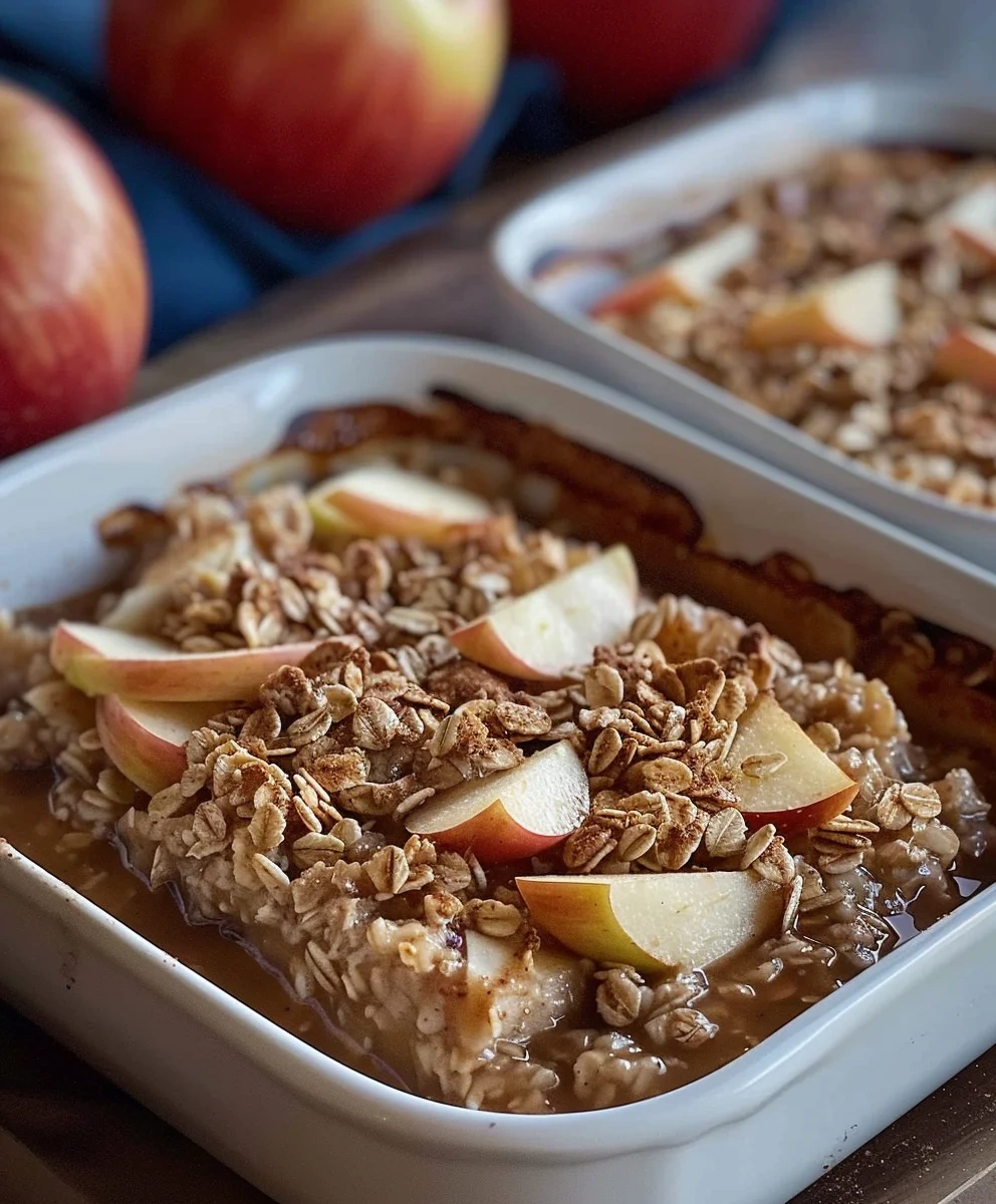 Amish Style Apple and Cinnamon Baked Oatmeal image 3