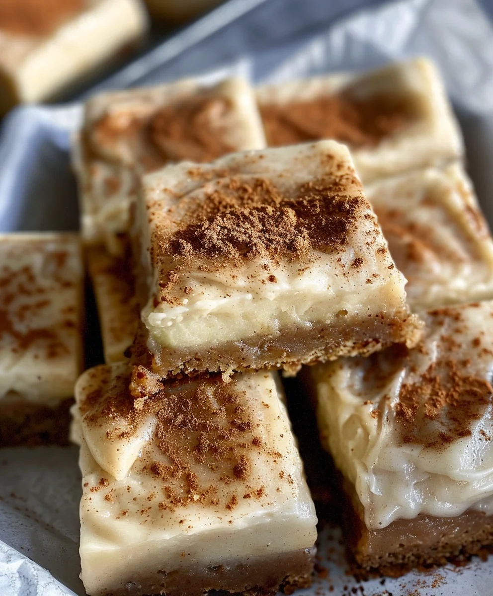 Apple Cinnamon Blondies with Maple Cream Cheese Frosting