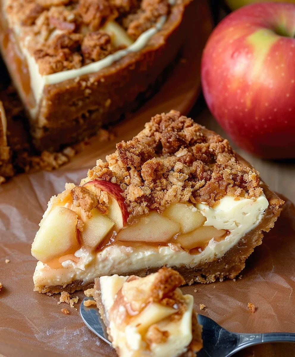 Apple Crumble Cheesecake