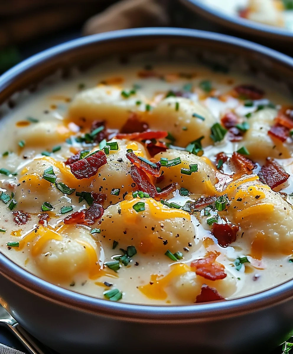Beef Bacon Cheddar Gnocchi Soup: Ultimate Creamy Comfort image 3
