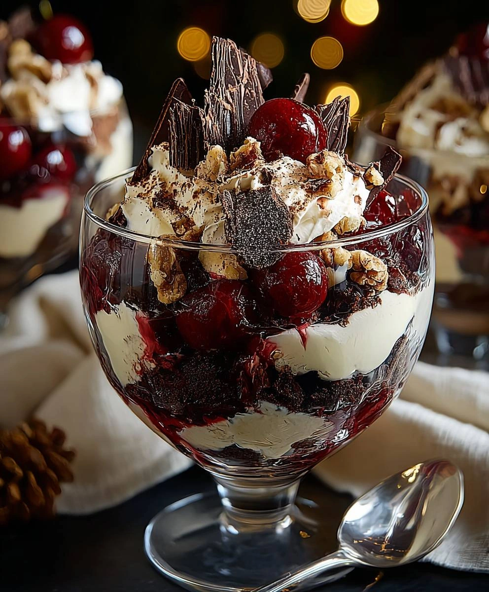Black Forest Christmas Trifle: A Festive Holiday Dessert