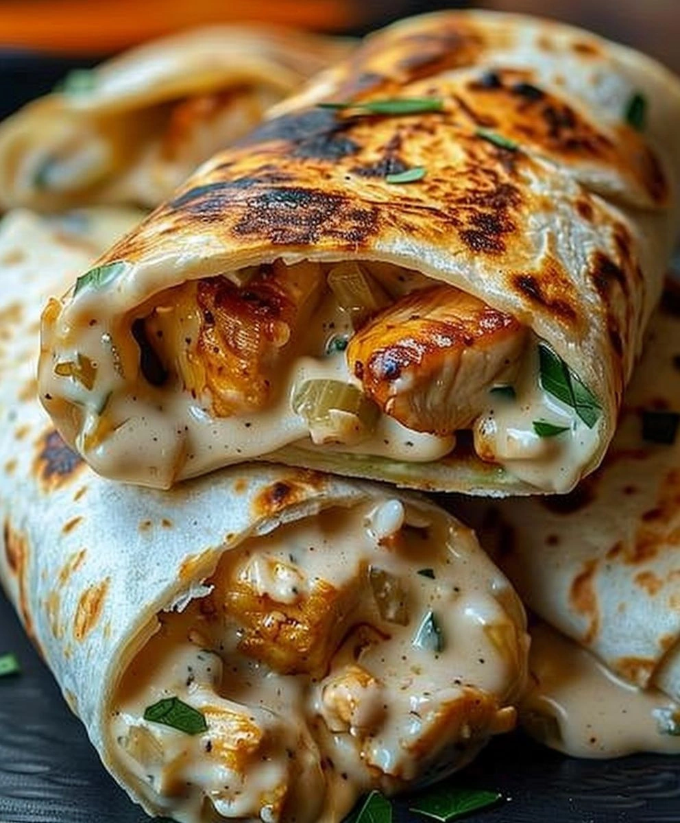 Cheesy Chicken Garlic Wraps: The Ultimate Delicious Recipe image 2