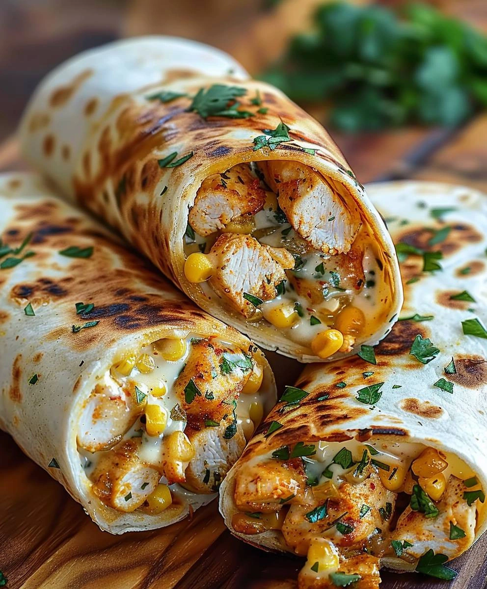 Cheesy Garlic Chicken Wraps: A Simple Recipe image 2