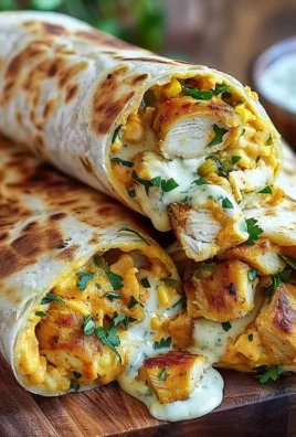Cheesy Garlic Chicken Wraps: A Simple Recipe
