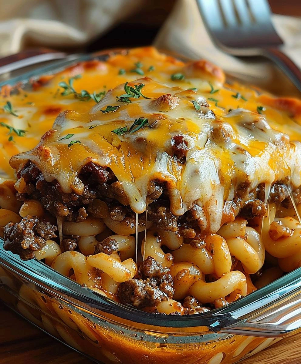 Cheesy Hamburger Casserole: A Family-Friendly Recipe image 2
