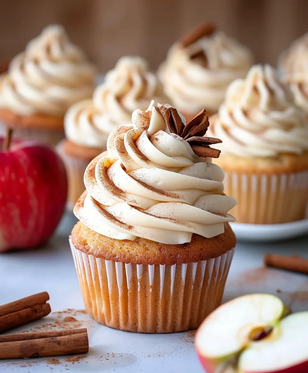 Cinnamon Apple Cider Cupcakes image 2