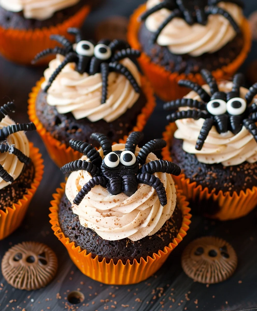 Cookies Scream Spider Cupcakes