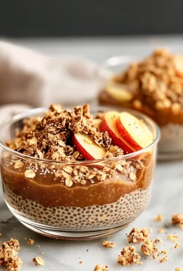Cozy Apple Crumble Chia Pudding: Healthy Fall Breakfast