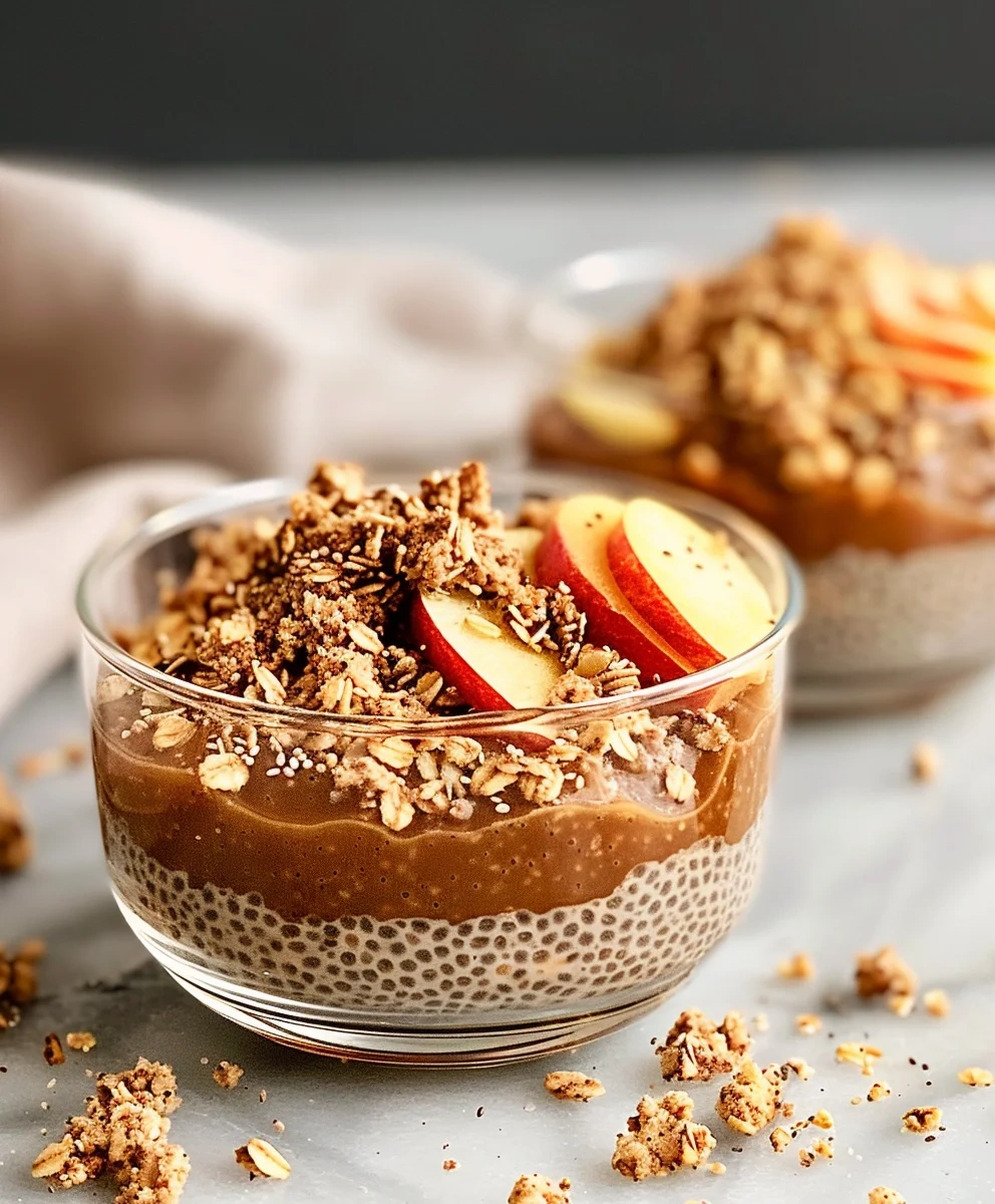 Cozy Apple Crumble Chia Pudding: Healthy Fall Breakfast image 3