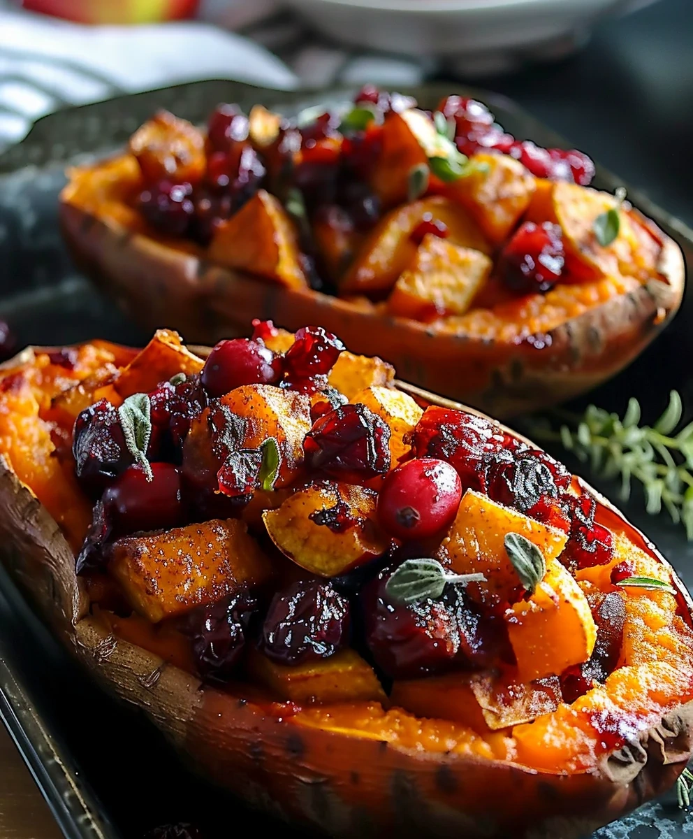 Cranberry Apple Twice Baked Sweet Potatoes image 2