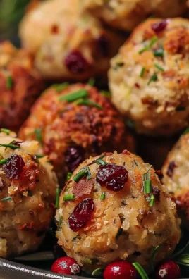 Cranberry Turkey Stuffing Balls