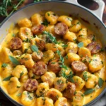 Creamy Butternut Squash Gnocchi With Savory Sausage