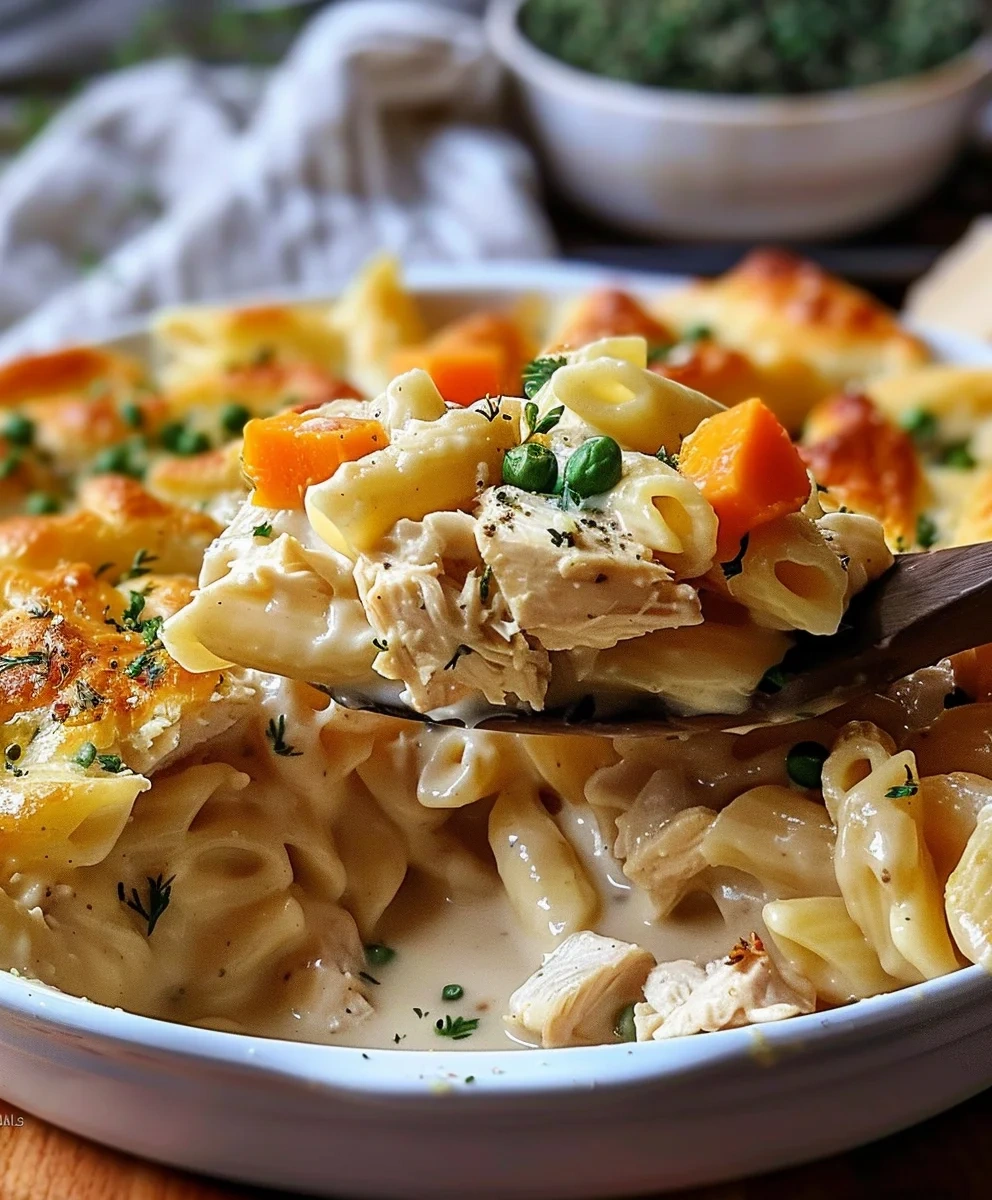 Creamy Chicken Pot Pie Pasta image 3