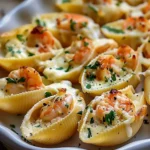 Creamy Seafood Stuffed Shells