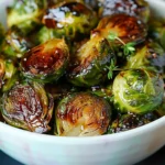 Crispy Honey Balsamic Brussels Sprouts