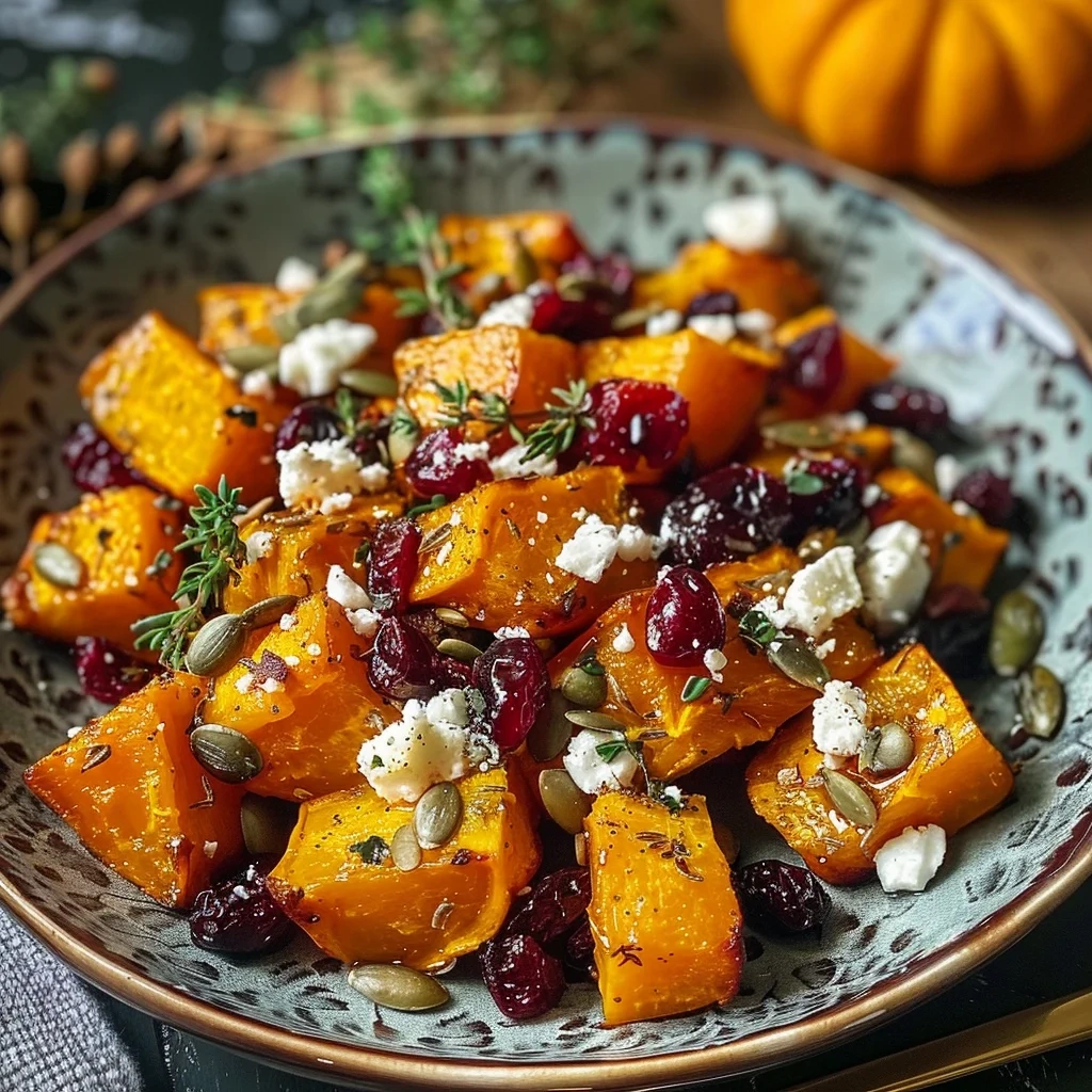 Crispy Honey Roasted Butternut Squash with Cranberries & Feta image 2