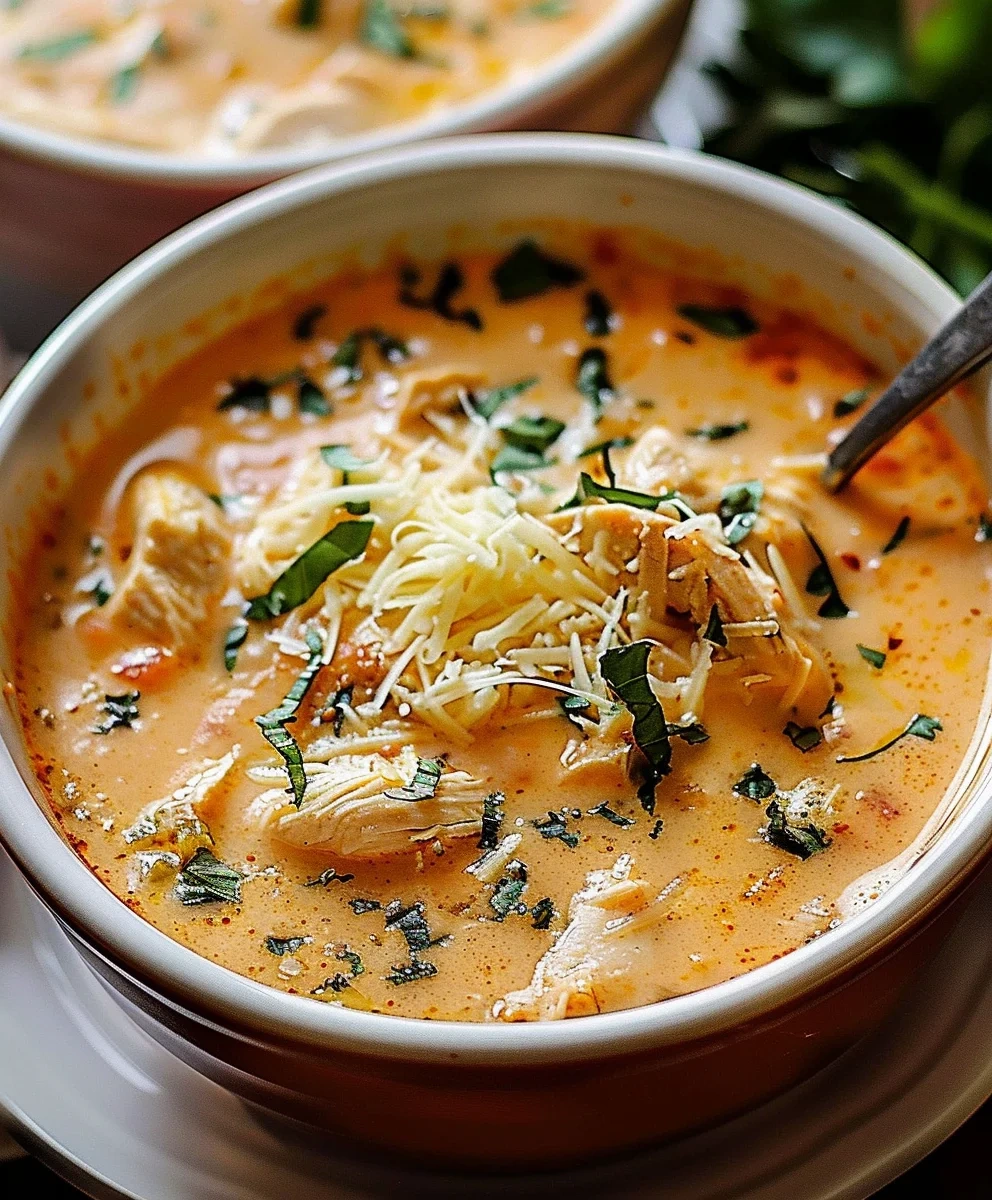 Crock Pot Creamy Chicken Parmesan Soup image 2