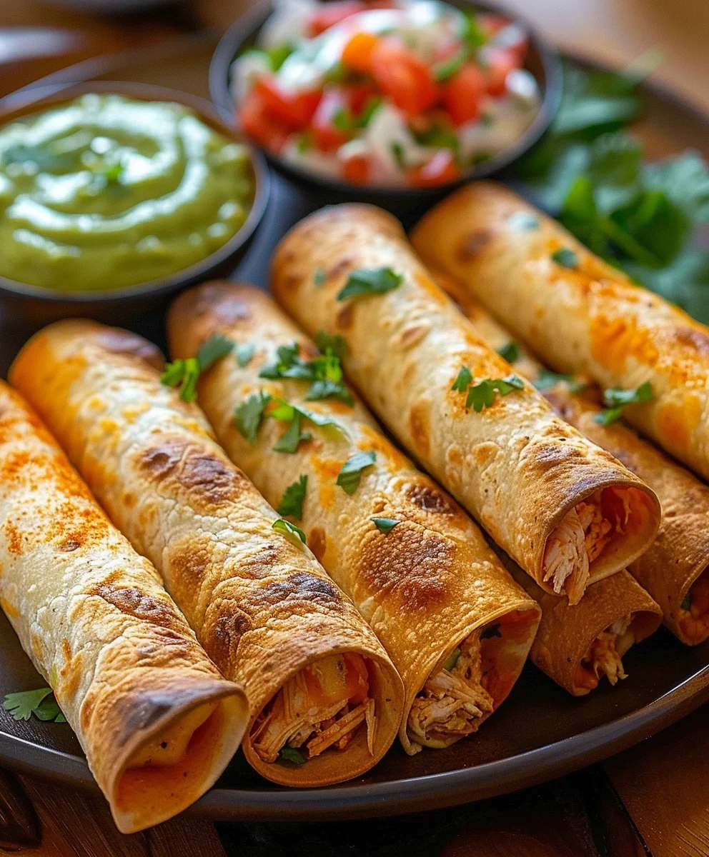 Crunchy Oven Baked Chicken Taquitos Recipe image 2