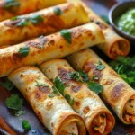 Crunchy Oven Baked Chicken Taquitos Recipe