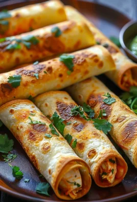 Crunchy Oven Baked Chicken Taquitos Recipe
