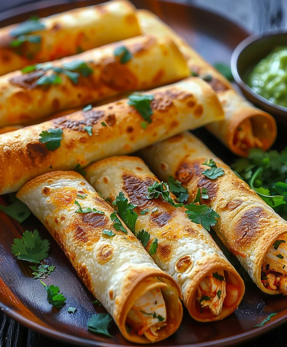 Crunchy Oven Baked Chicken Taquitos Recipe image 3