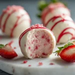 Delicious Strawberry Cheesecake Protein Balls