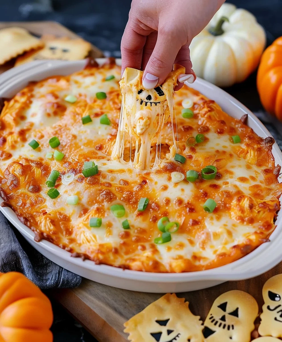 Easy Halloween Buffalo Chicken Dip image 2