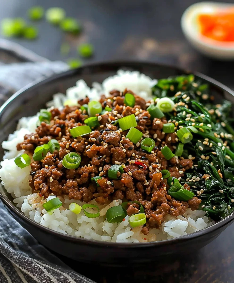 Easy Korean Ground Beef Bowl image 2