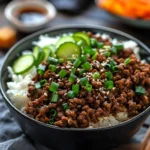 Easy Korean Ground Beef Bowl