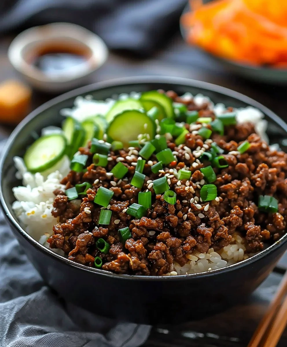 Easy Korean Ground Beef Bowl