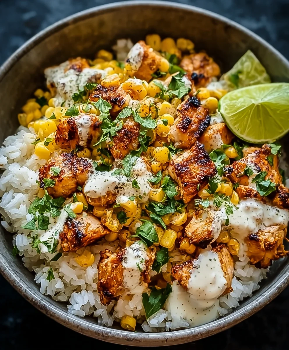 Effortless Street Corn Chicken Rice Bowl Recipe image 3
