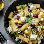 Feta Cranberry Rigatoni Salad With Lemon Vinaigrette