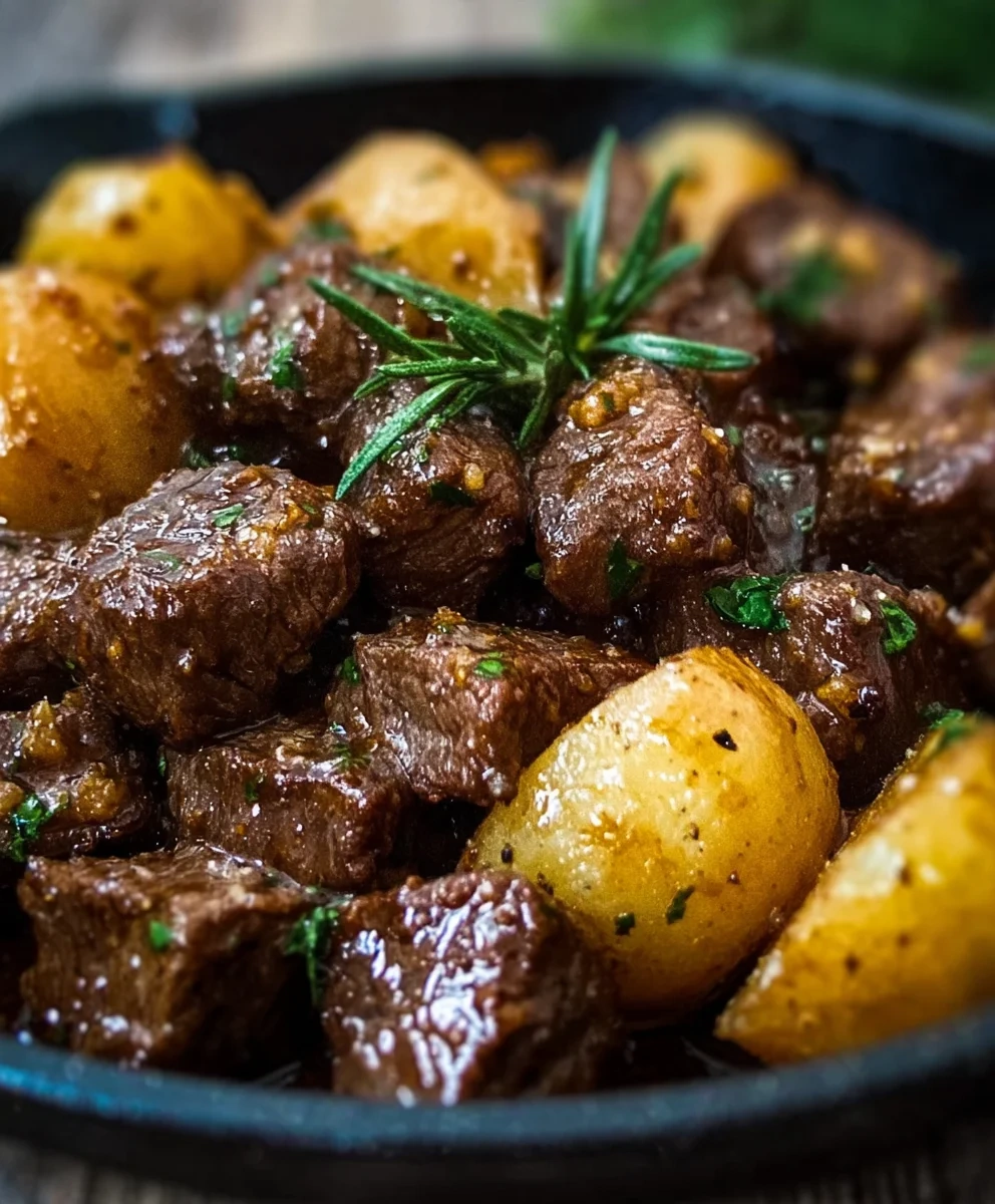 Garlic Butter Beef Bites And Potatoes: Easy Weeknight Meal image 2