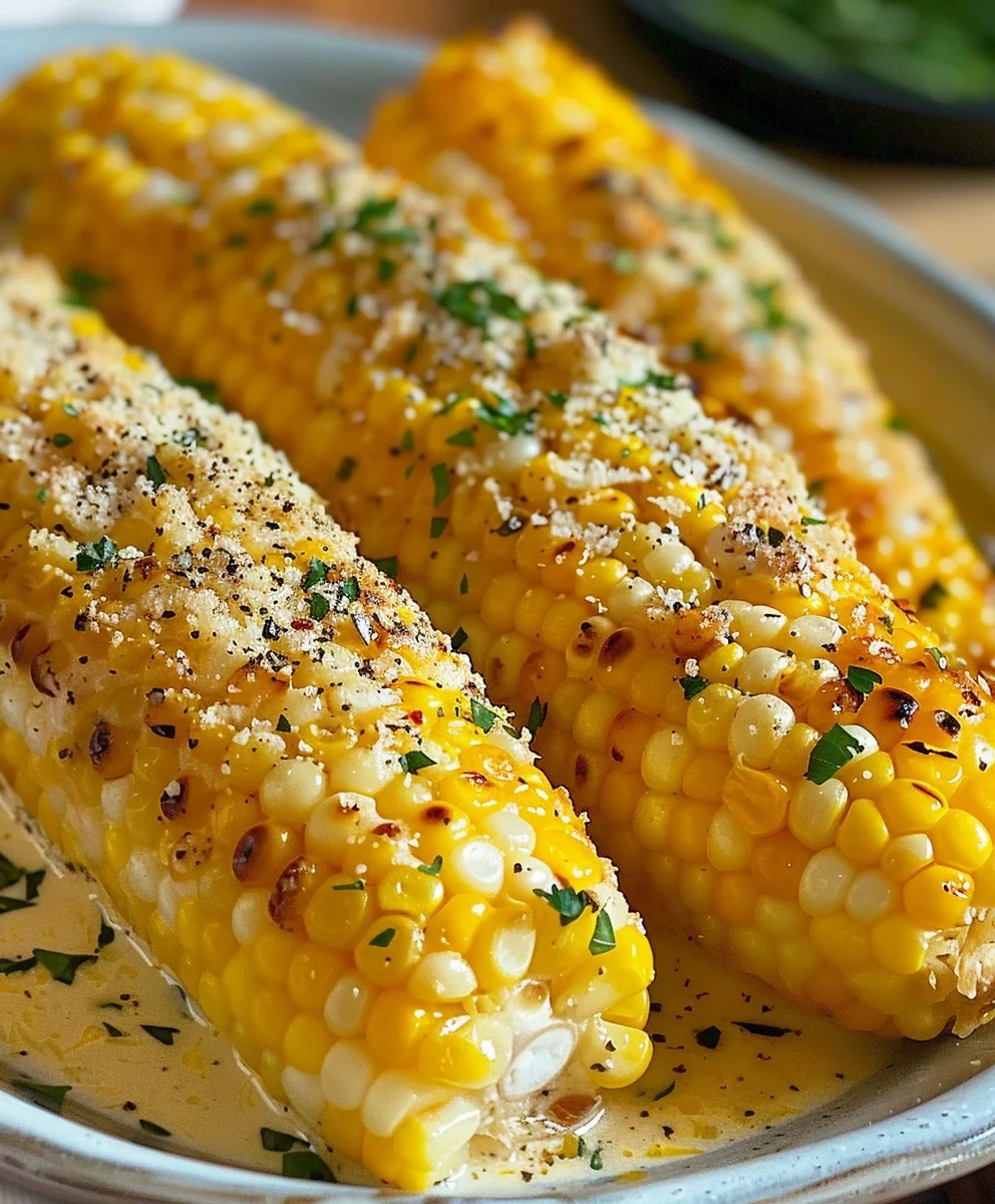 Garlic Parmesan Corn On The Cob image 2