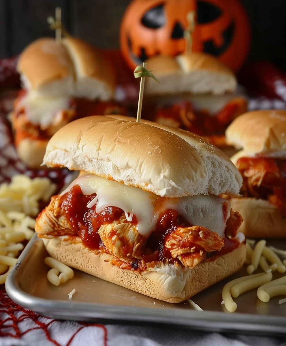 Halloween Chicken Parm Sliders image 2