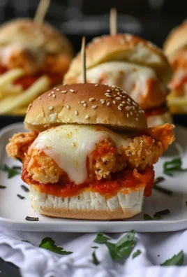Halloween Chicken Parm Sliders
