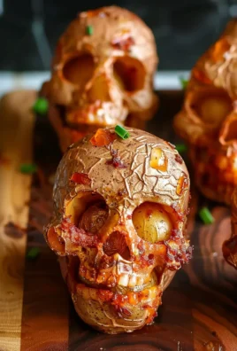 Halloween Skull Potatoes